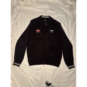 Hackett Aston Martin Racing Sweater Black Full Zip Luxury Sportswear XXL
